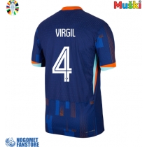 Nizozemska Virgil van Dijk #4 Gostujuci Dres EP 2024 Kratak Rukav